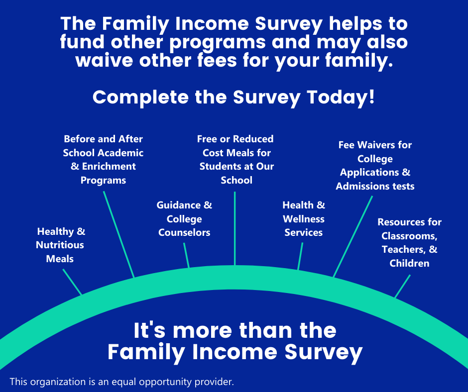 Family income survey graphic