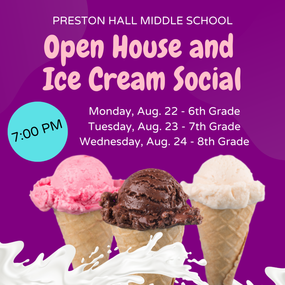 ice cream social and open house