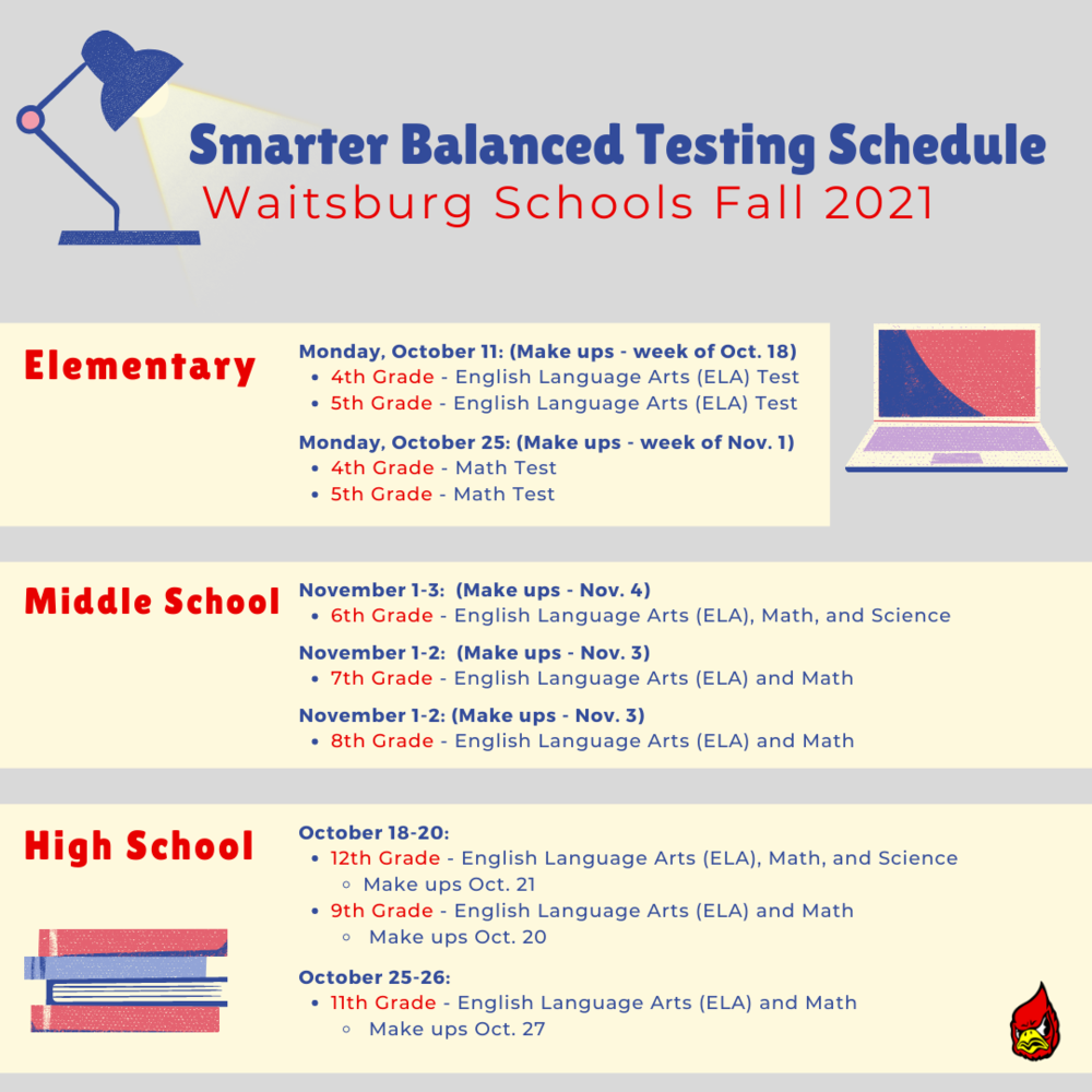 Waitsburg testing schedule