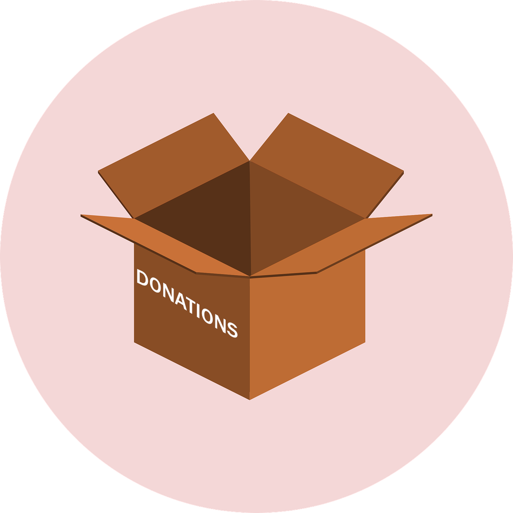 illustration of donations box
