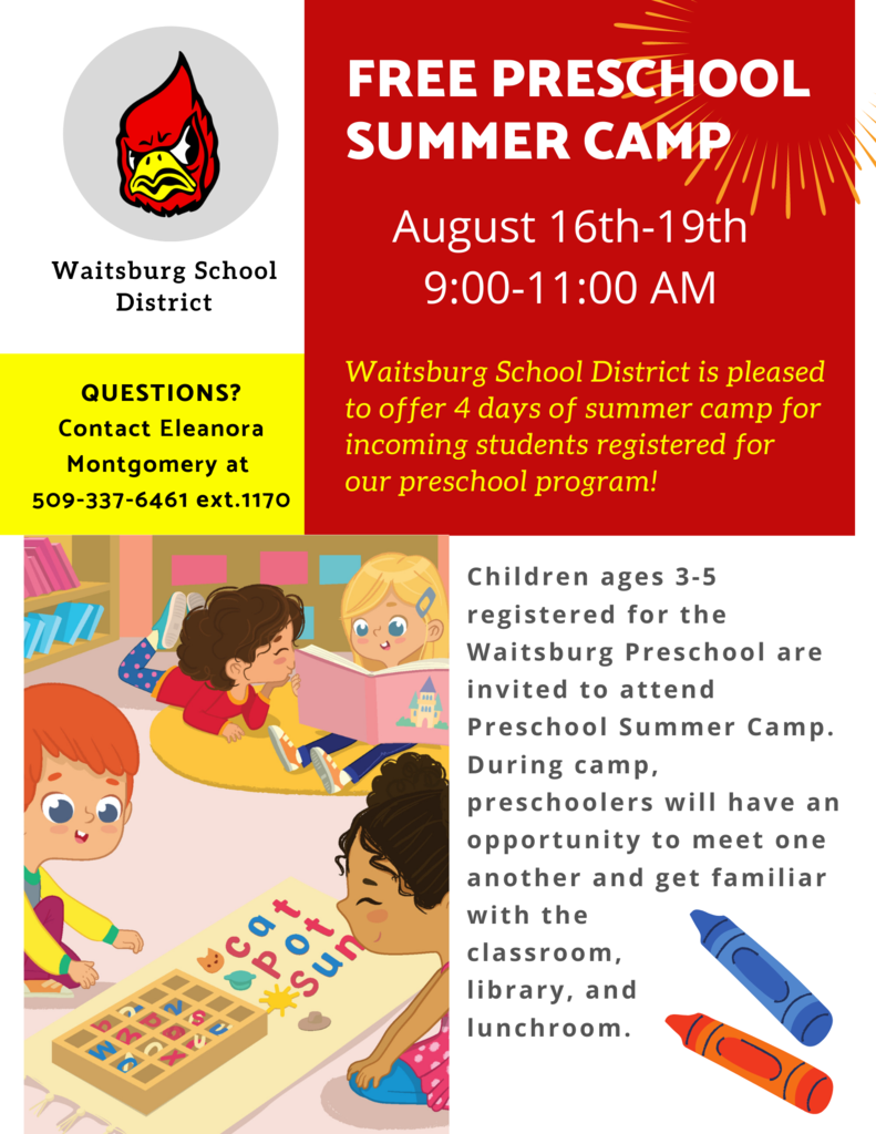Preschool summer camp flyer