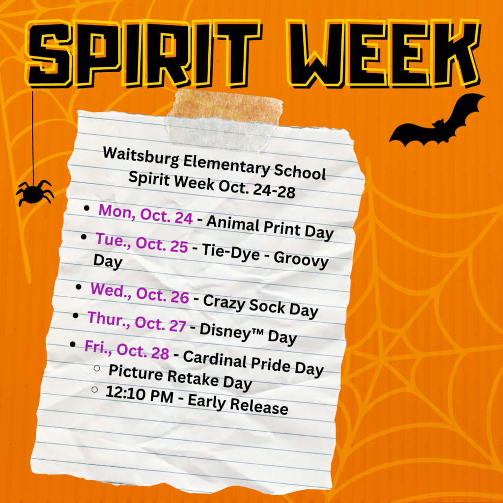 Spirit Week schedule