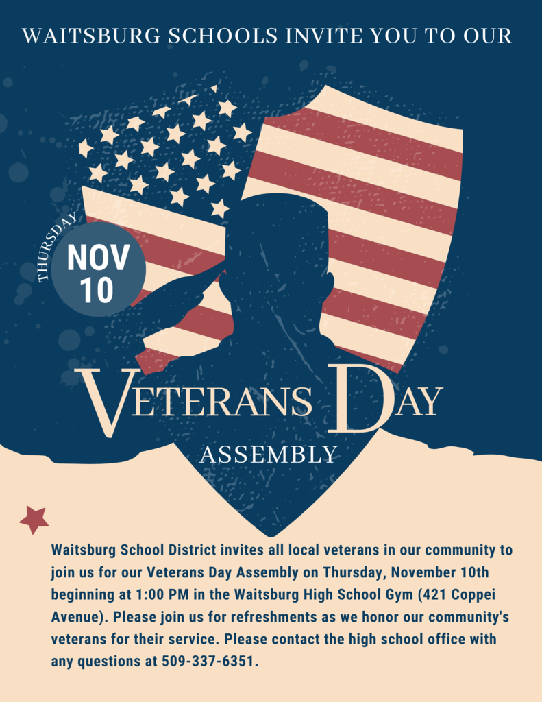 Veterans Day assembly flyer